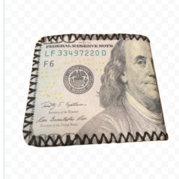 Men’s US Dollar Bill Bi-Fold Wallet Vegan Leather Credit Cards Identification - Picture 2 of 12